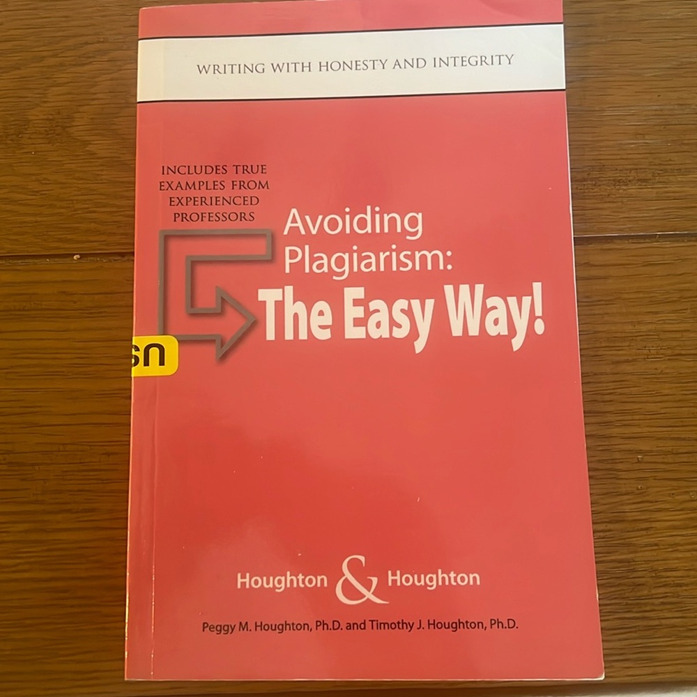 Avoiding Plagiarism textbook